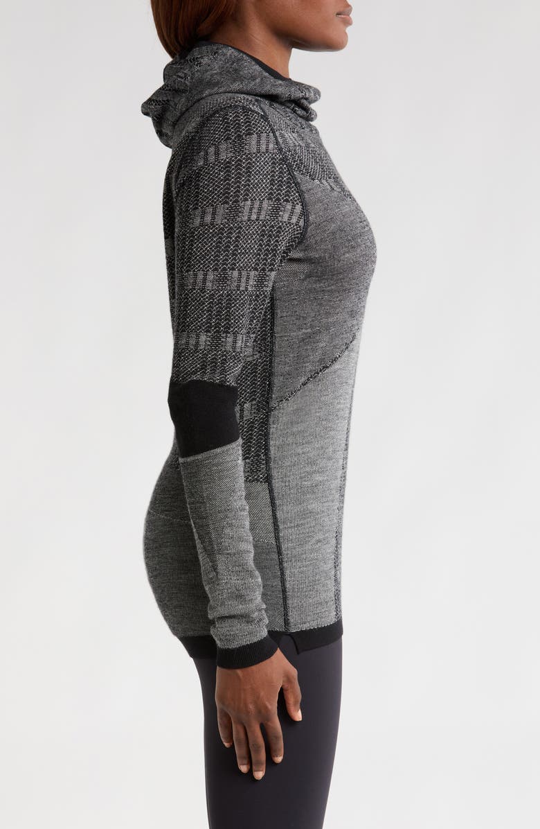 Smartwool Intraknit<sup>™</sup> Thermal Max Merino Wool Base Layer Pattern Hoodie, Alternate, color, 
