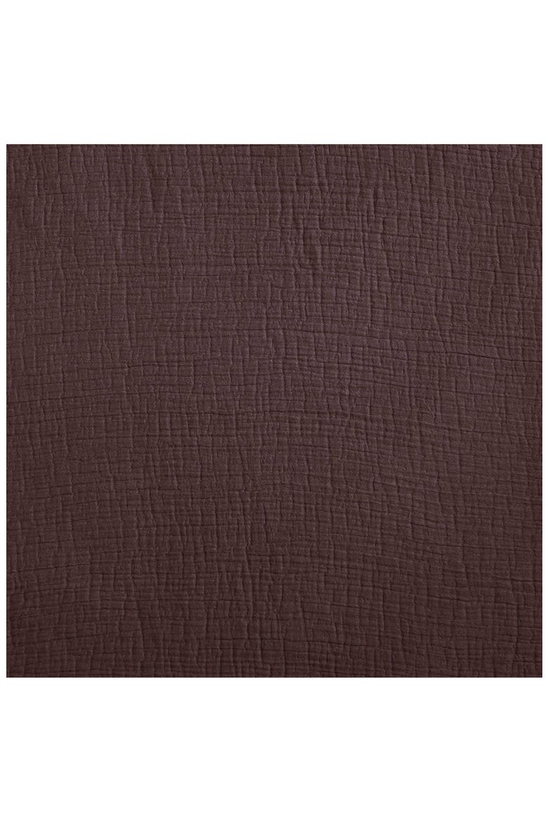 Washed Texture Duvet Cover & Shams Set, Alternate, color, DARK BROWN