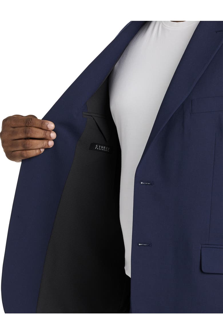 Machine Washable Modern-Fit Suit Jacket, Alternate, color, NAVY