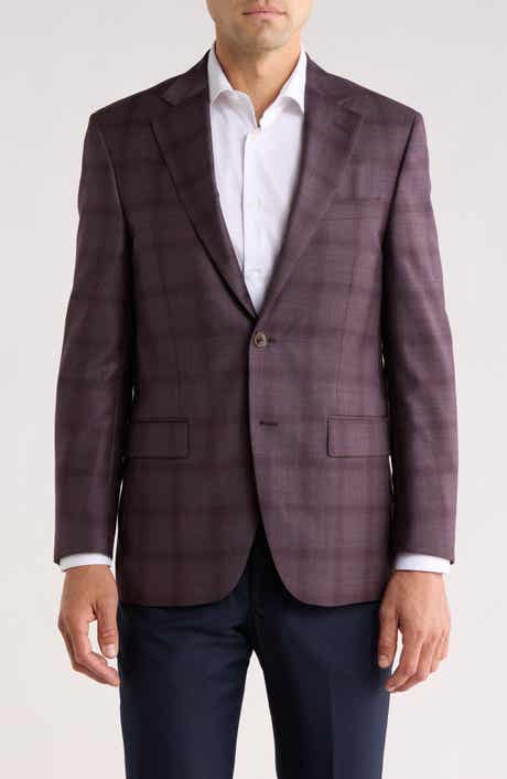 Peter Millar Flynn Classic Fit Plaid Wool Sport Coat