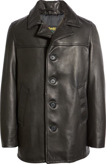 Schott NYC Cowhide Leather Car Coat | Nordstrom Schott NYC Cowhide Leather Car Coat | Nordstrom