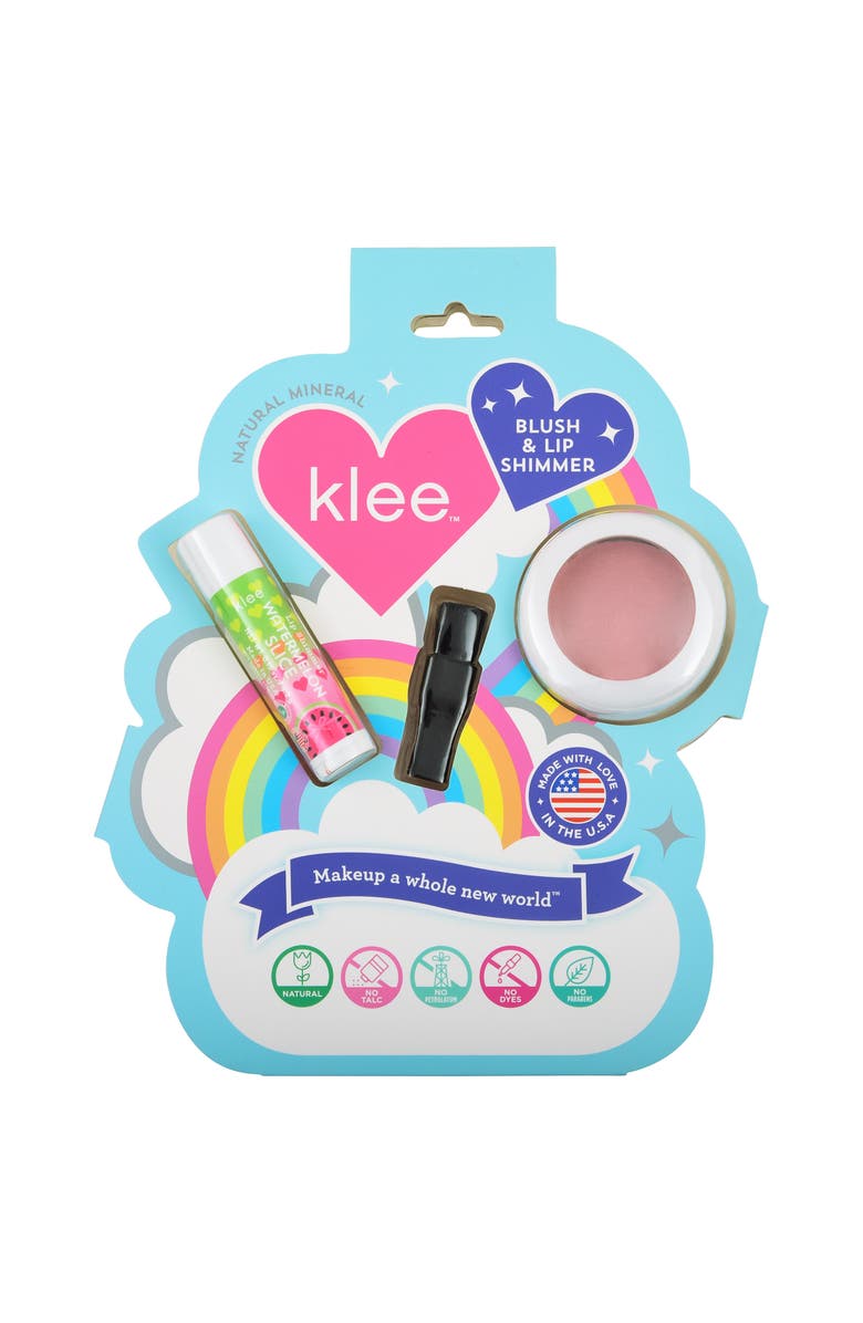 Klee Naturals Sugar Drop Glow - Kids' Blush and Lip Shimmer Set, Alternate, color, Light Pink