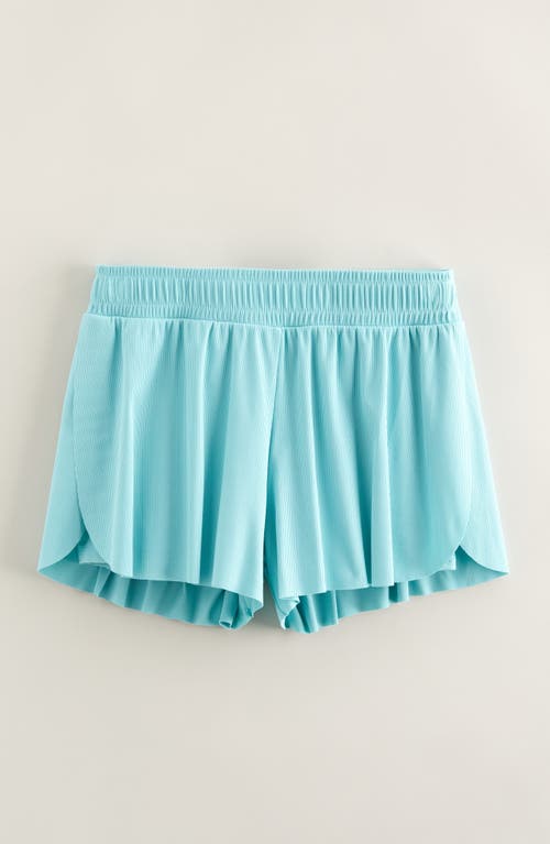 Zella Girl Kids' Run Play Skirty Shorts in Teal Haze 