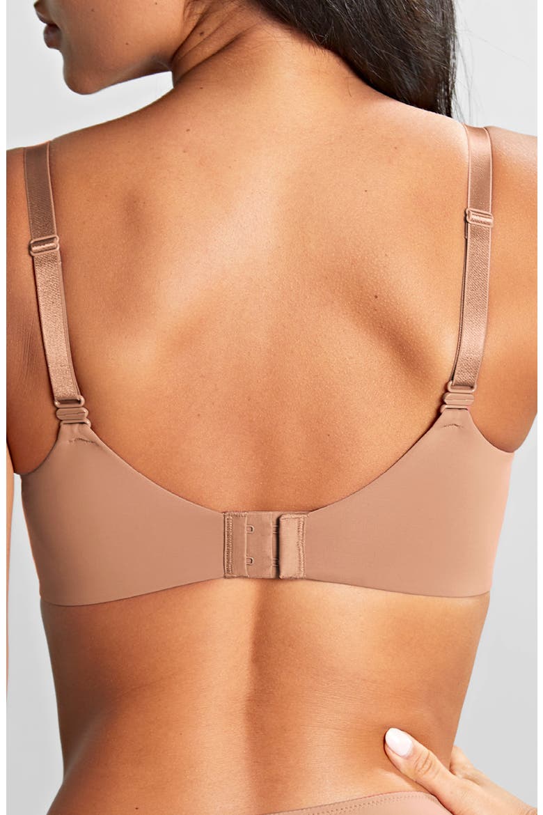 365 Underwire Smooth & Seamless Plunge T-Shirt Bra, Alternate, color, HONEY