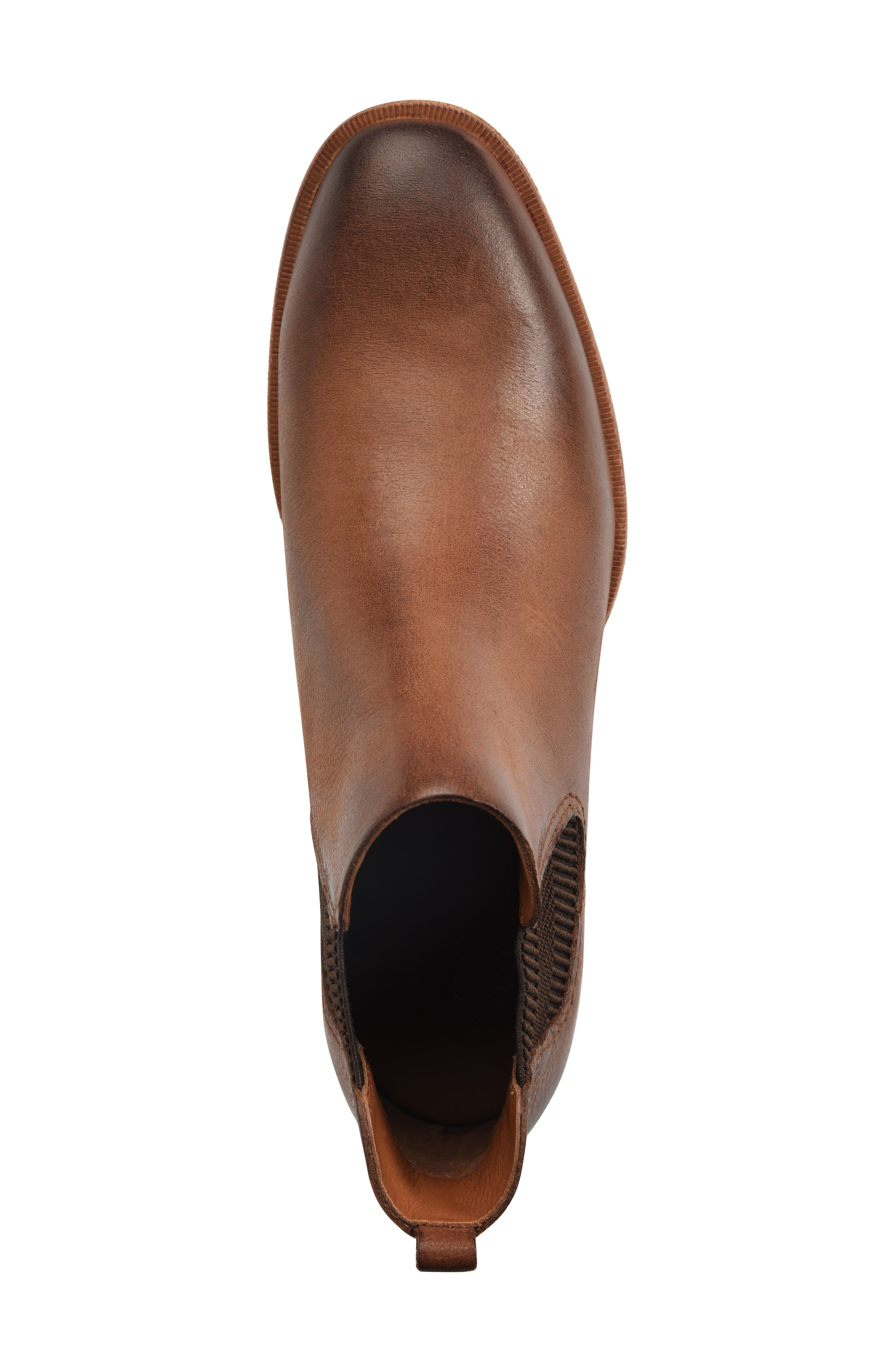 Kama Chelsea Boot, Alternate, color, BROWN LEATHER