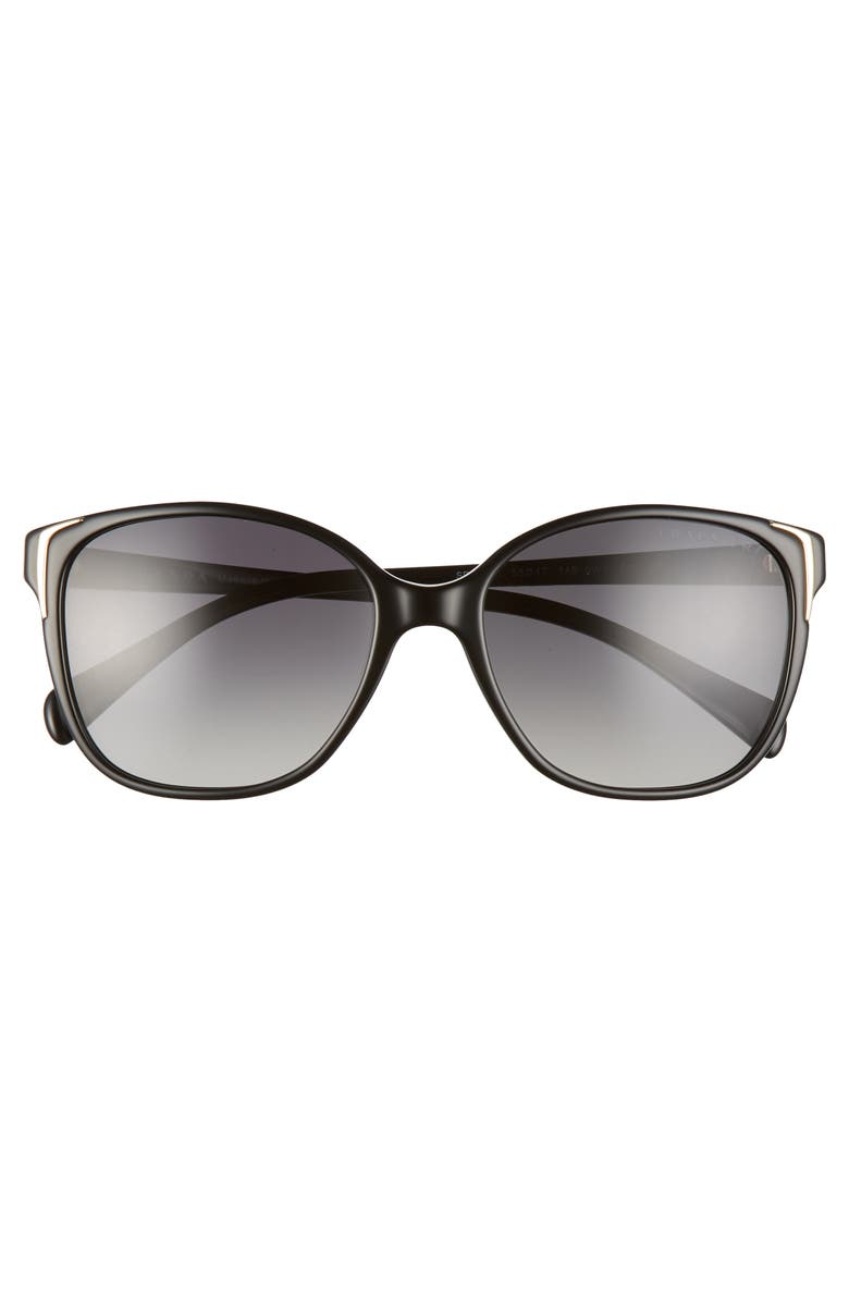 Prada 55mm Polarized Cat Eye Sunglasses, Alternate, color,