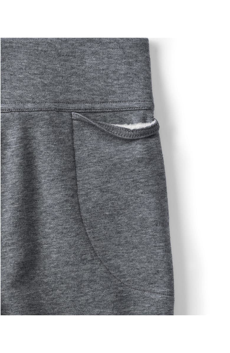 Lands' End High Rise Serious Sweats Fleece Lined Pocket Leggings, Alternate, color, Charcoal Heather