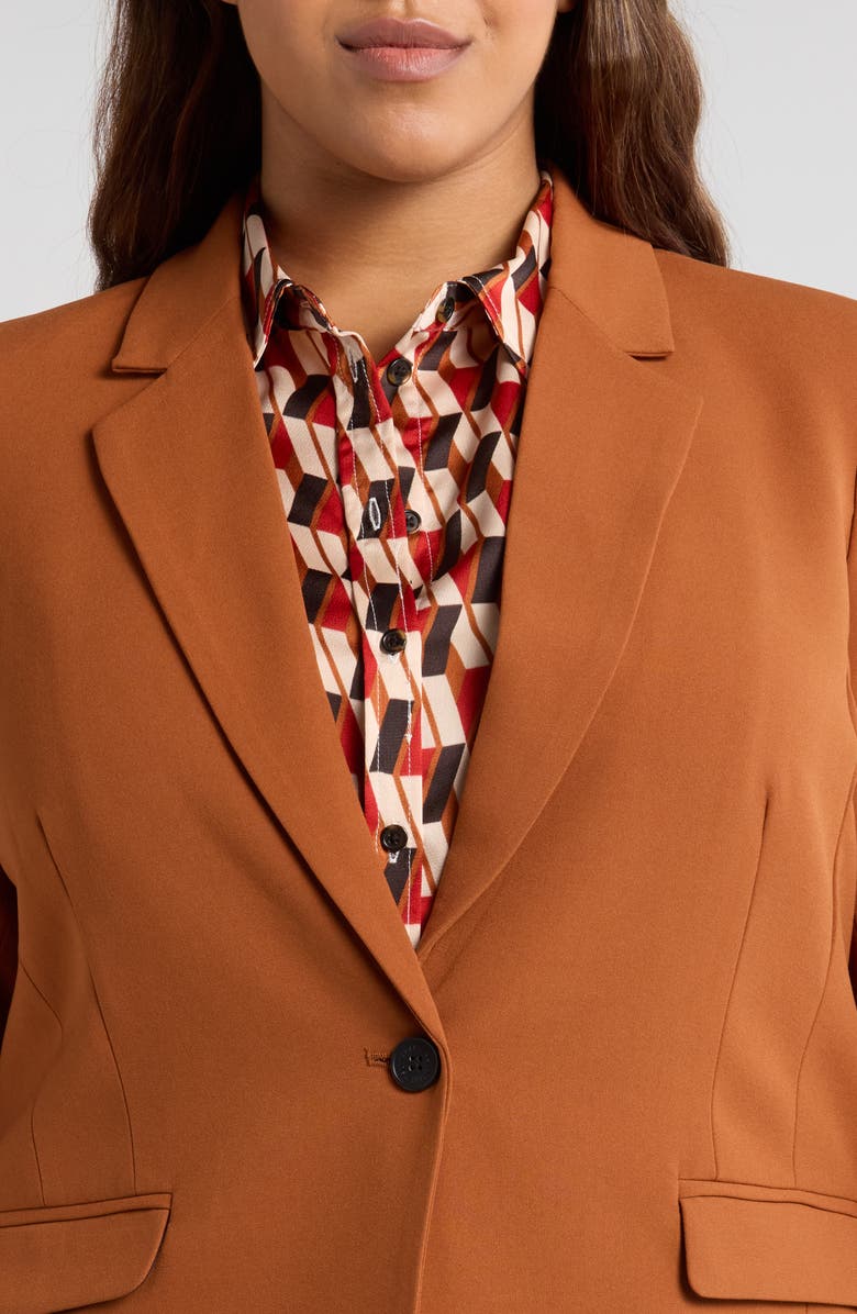 Tahari ASL One-Button Blazer, Alternate, color,