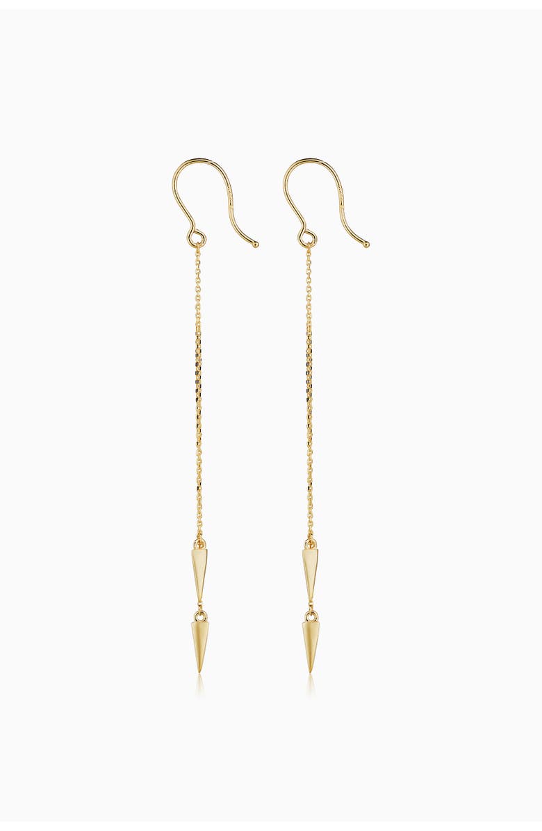 Oradina 14K Yellow Gold Sharp Dresser Drop Earrings, Alternate, color, Yellow Gold