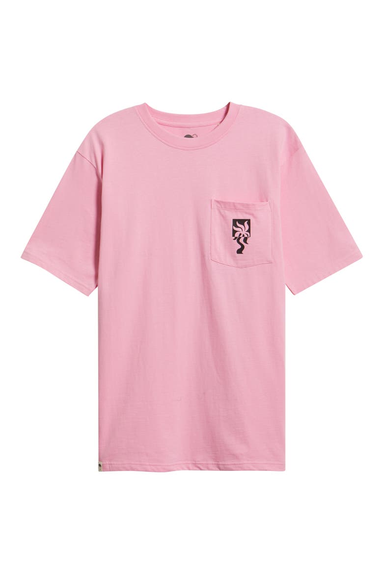 Clara Palm Pocket T-Shirt, Alternate, color, PINK