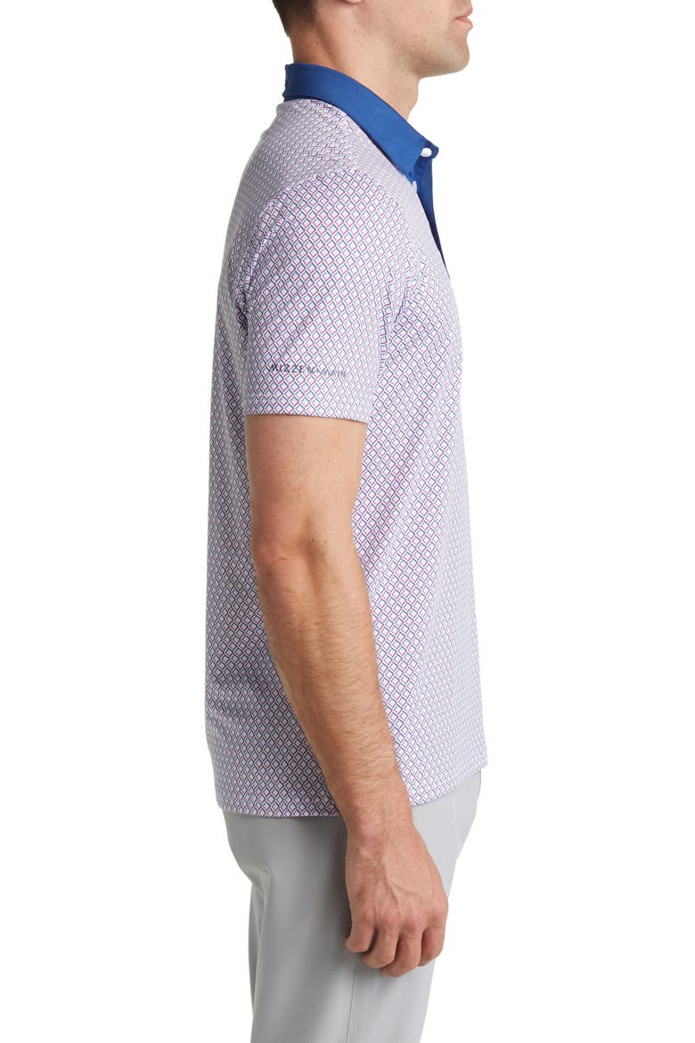 Versa Performance Golf Polo, Alternate, color, PURPLE WINE DIAMOND PRINT