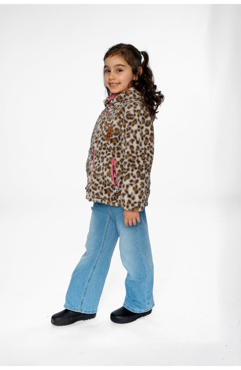 Deux par Deux Reversible Mid-Season Fleece Hooded Jacket, Alternate, color,