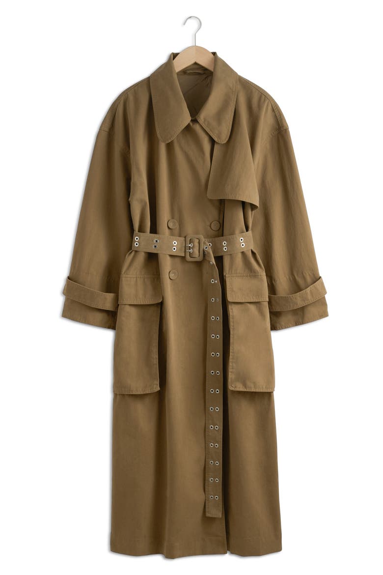 Trench Coat, Main, color, BEIGE DARK