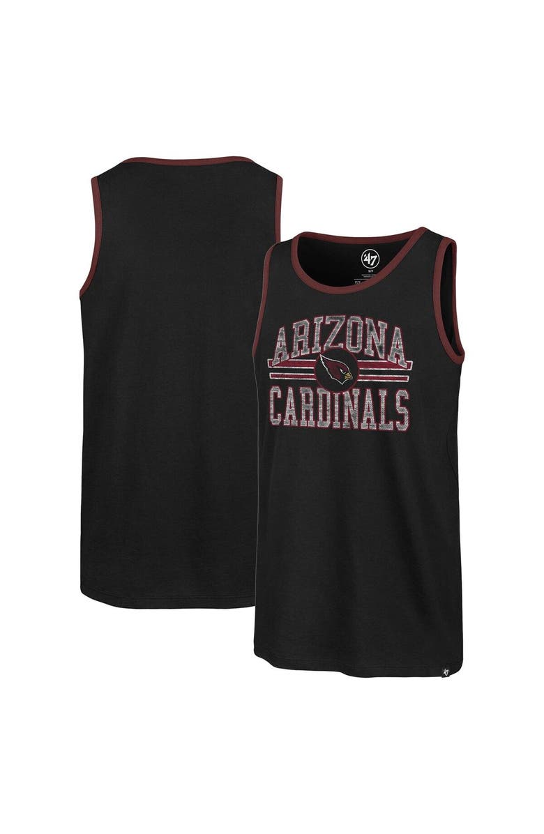'47 Men's '47  Black Arizona Cardinals Winger Franklin Tank Top, Main, color, 