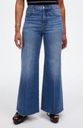 Madewell The Curvy Flared Wide Leg Crop Jeans