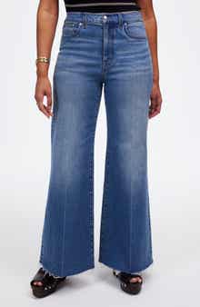 The Curvy Flared Wide Leg Crop Jeans