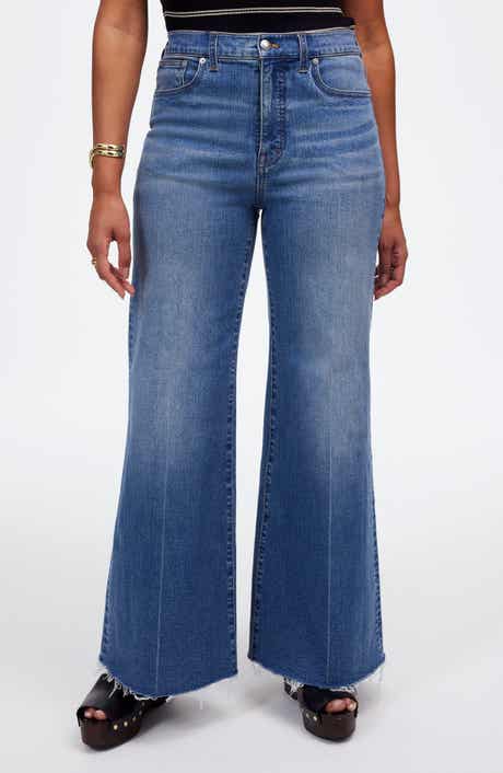 The Curvy Flared Wide Leg Crop Jeans