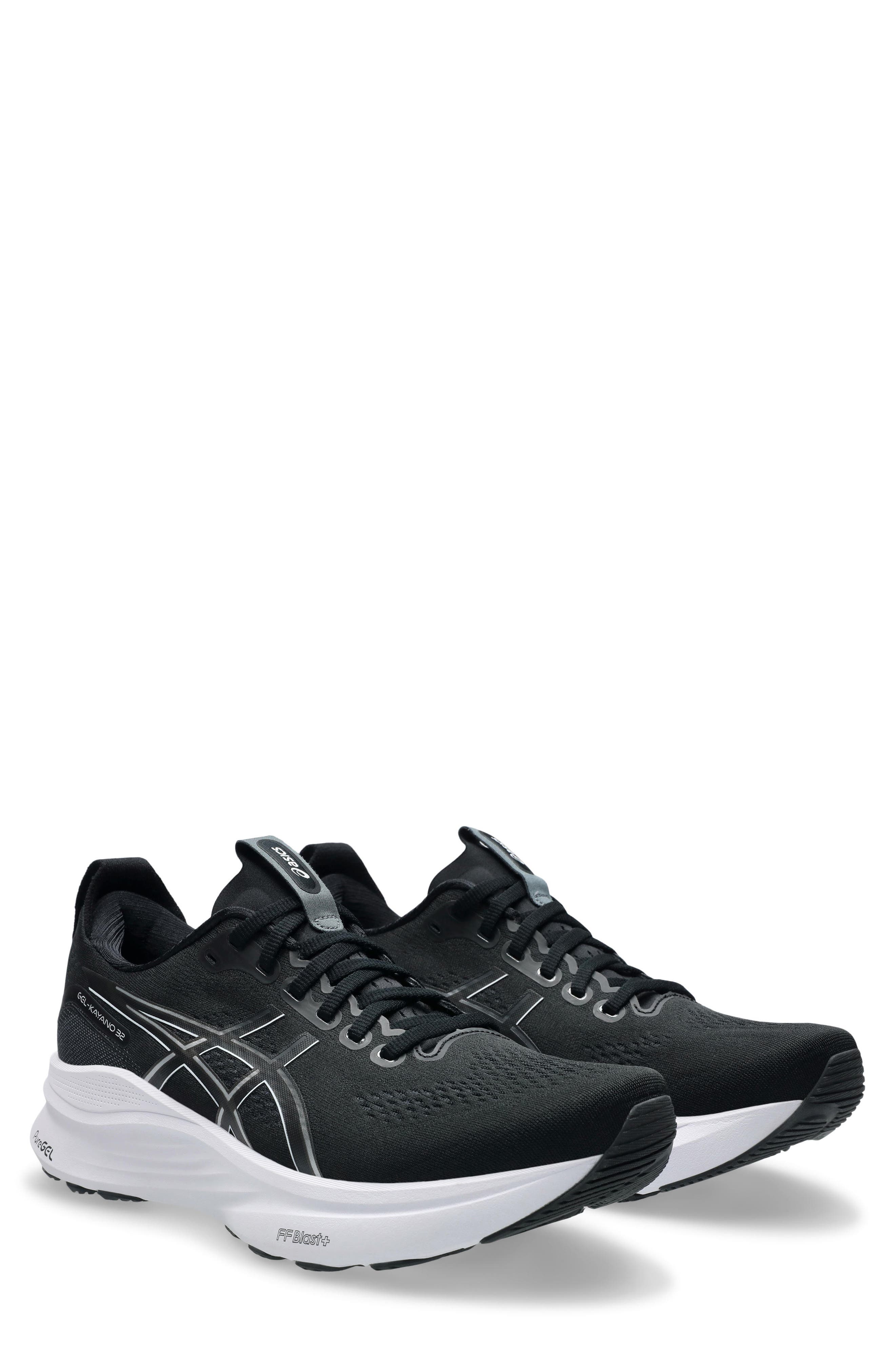 ASICS<sup>®</sup> GEL-KAYANO<sup>®</sup> 32 Running Shoe, Main, color, Black/White