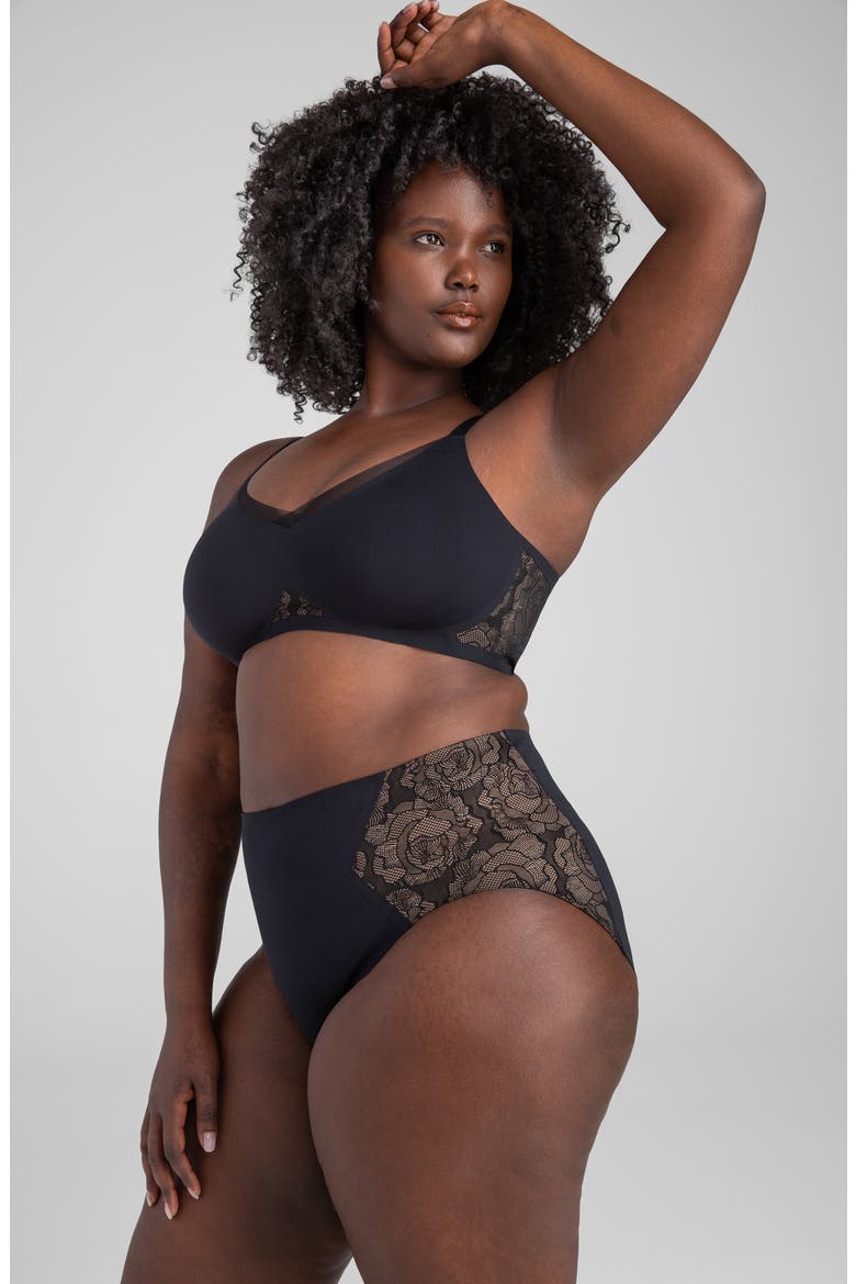 Lace CrossOver Briefs, Alternate, color, RUNWAY