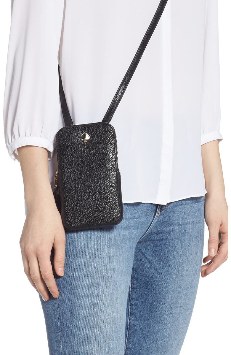 Kate Spade New York polly leather phone crossbody bag, Alternate, color,