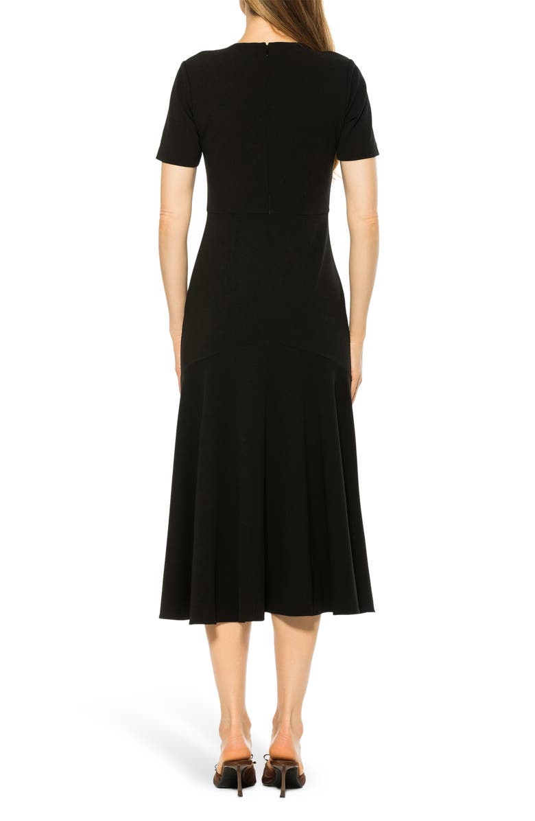 Alexia Admor Lennox Knit Midi Dress, Alternate, color, Black