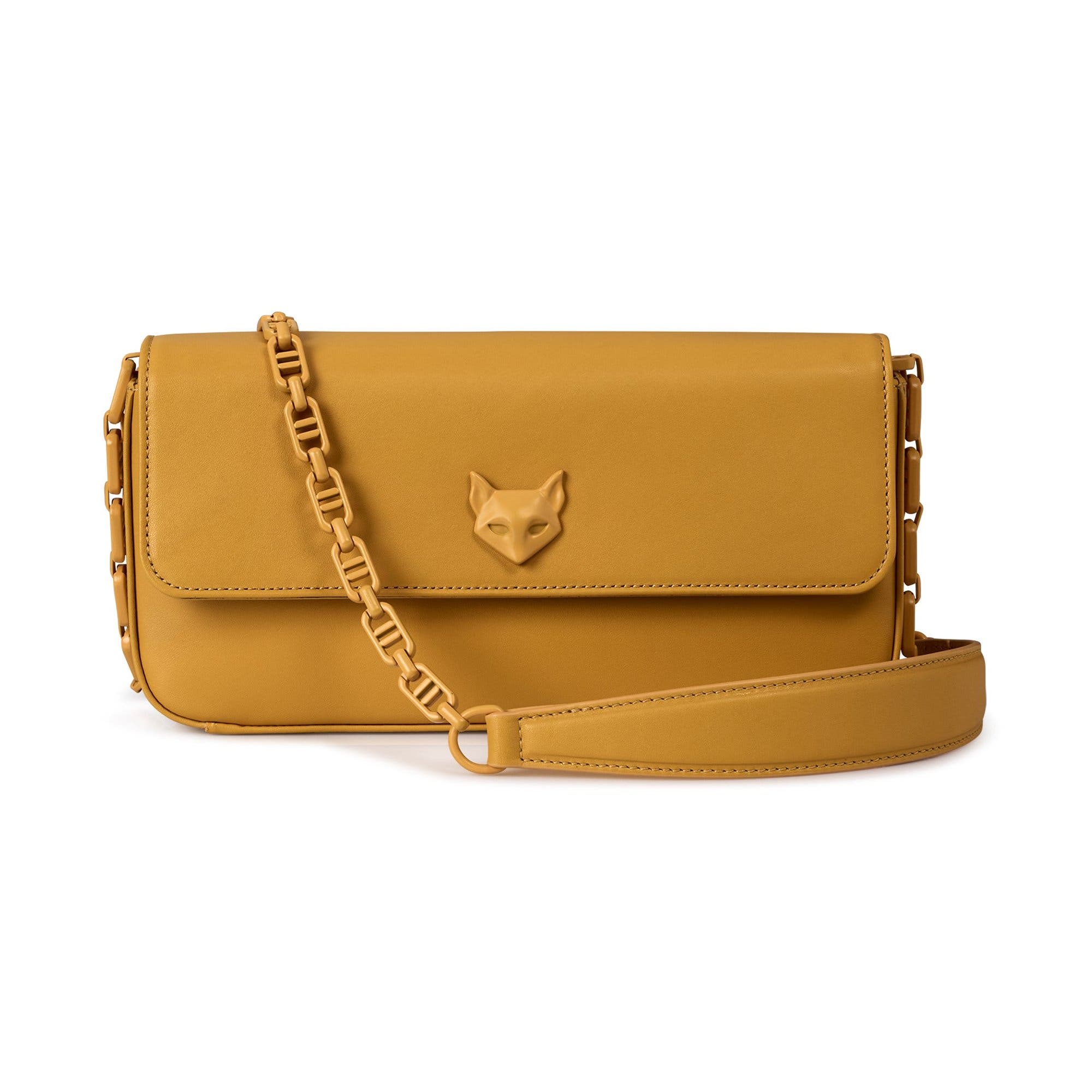 Michele Monochrome Crossbody Clutch, Alternate, color, Yellow