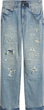 RtA Jonas Frayed Horizon Distressed Jeans