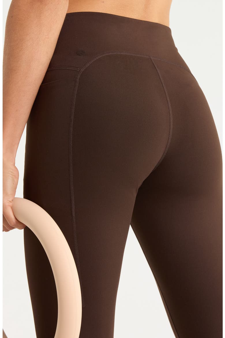 Cozy Tech Pocket Leggings, Alternate, color, BROWN MOLE
