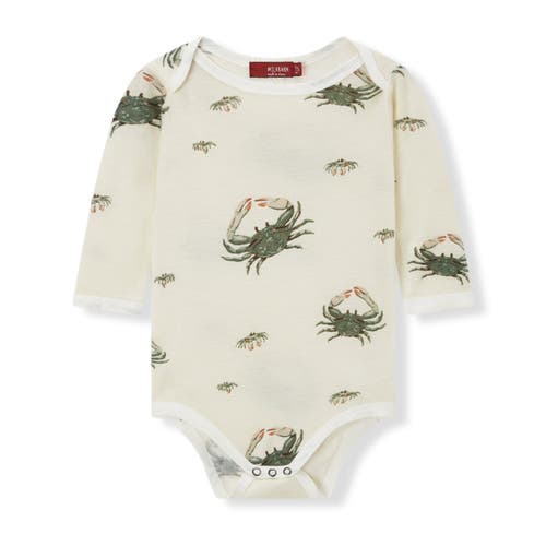 Milkbarn Long Sleeve One Piece In Neutral