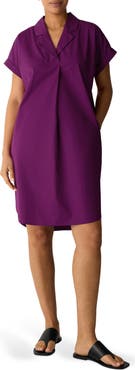 Eileen Fisher Stretch Poplin Shirtdress