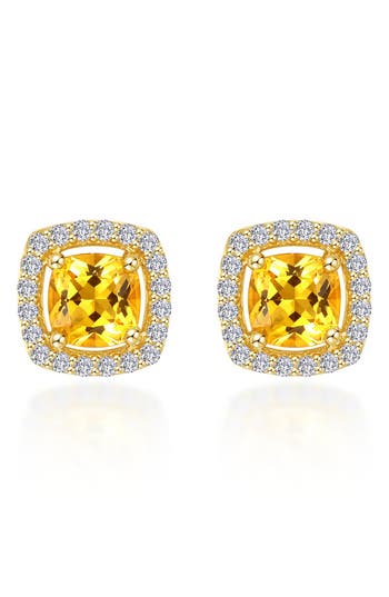 Lafonn Cushion Halo Stud Earrings