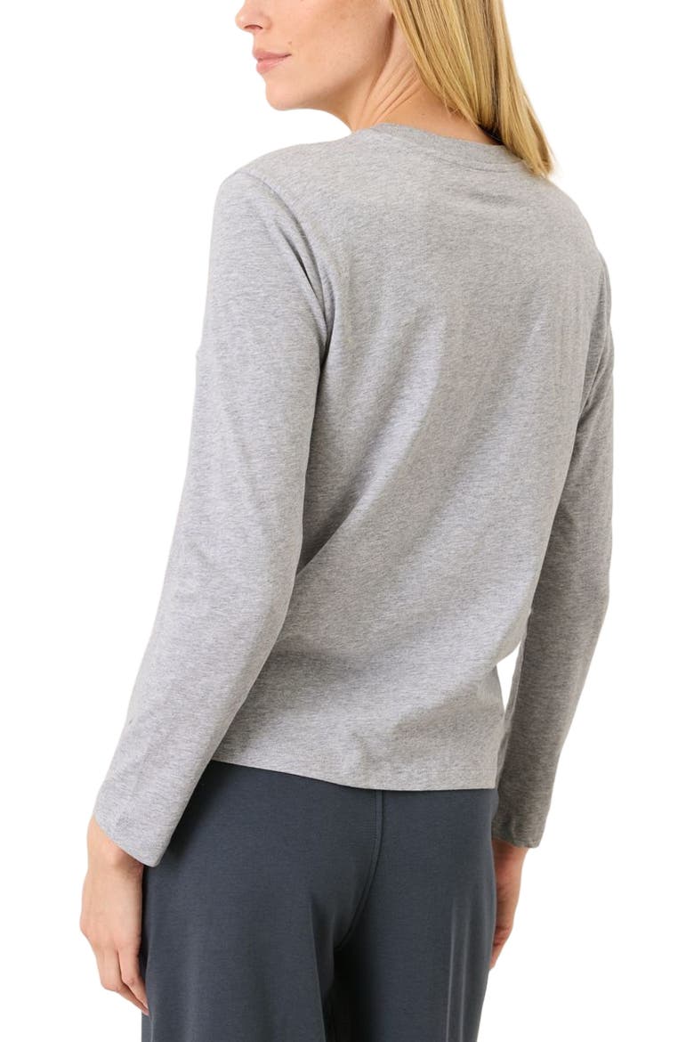 Organic Cotton Women's Softspun Essential Crewneck Long Sleeve Tee, Alternate, color, Heather Grey