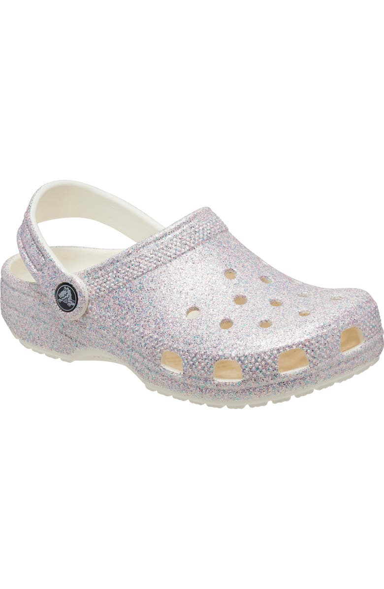 CROCS Kids' Classic Glitter Clog, Main, color, Mystic Glitter