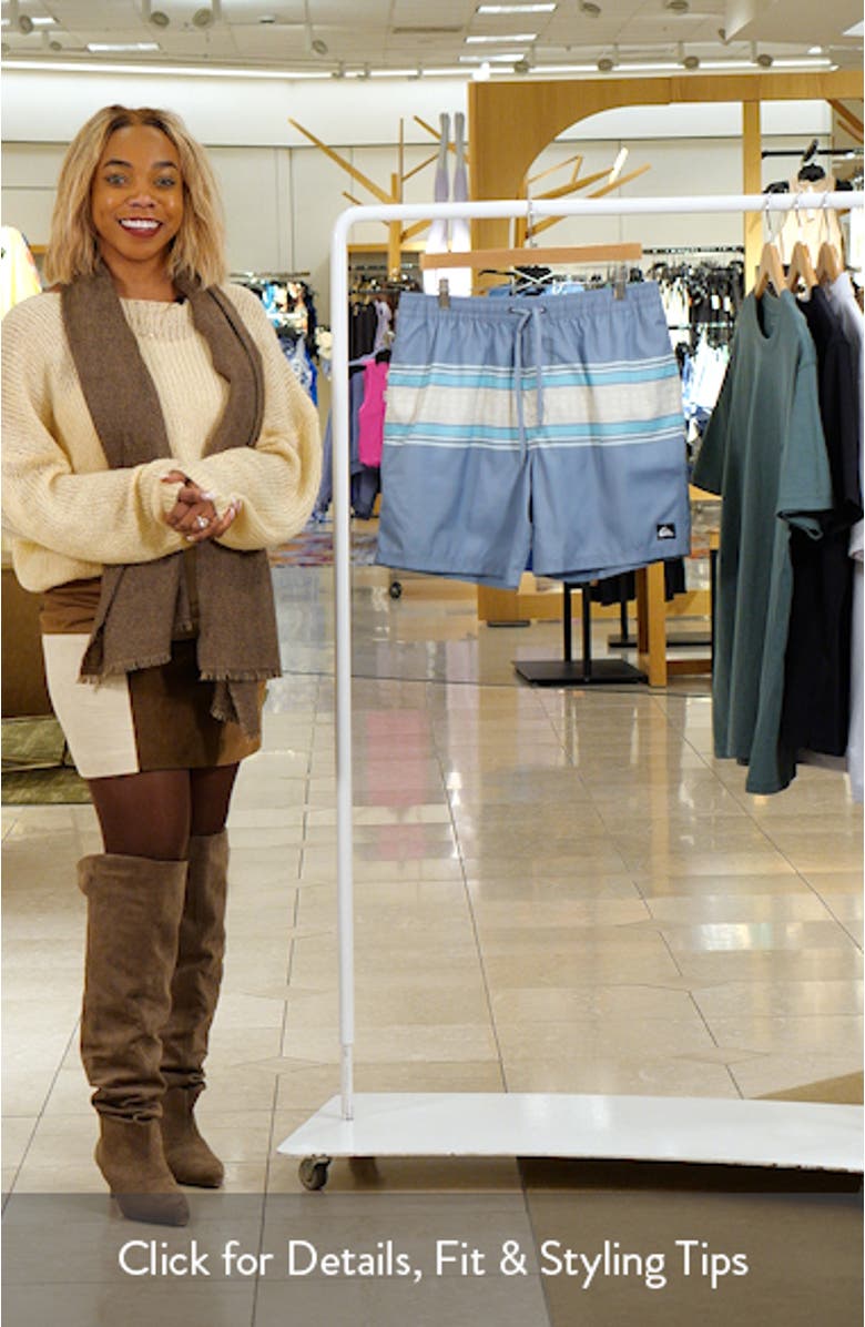 Everyday Stripe Volley Swim Trunks, sales video thumbnail