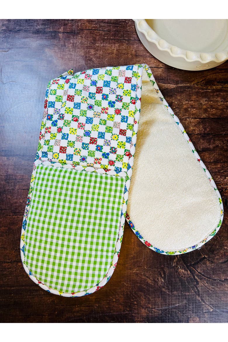 Rebecca Double Oven Mitt, Alternate, color, Green