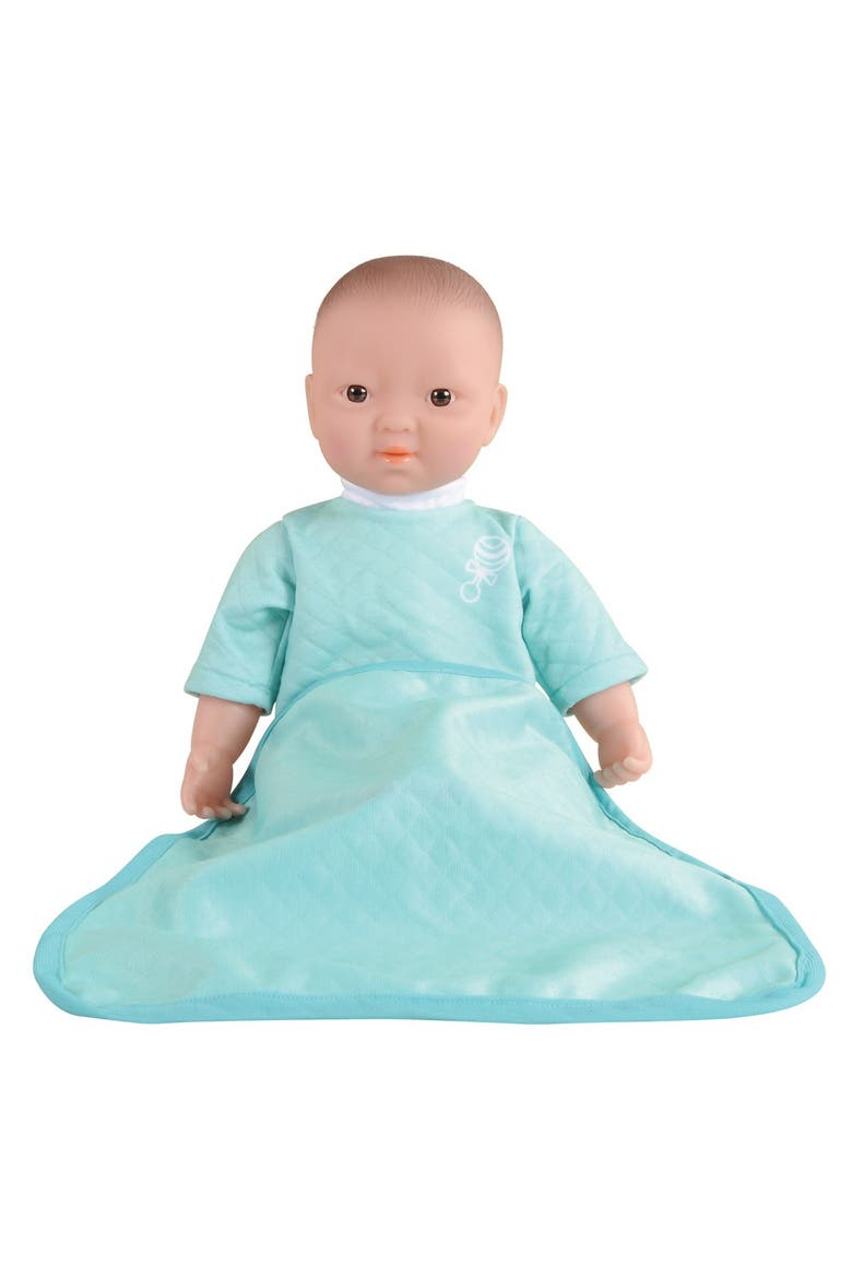 Soft Body 16" Doll with Blanket - Asian, Alternate, color, Mint Green