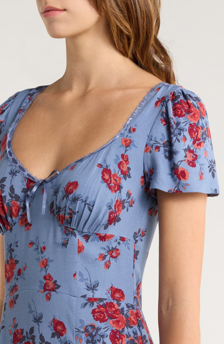 Reformation Afton Floral Print Maxi Dress, Alternate, color, Martine