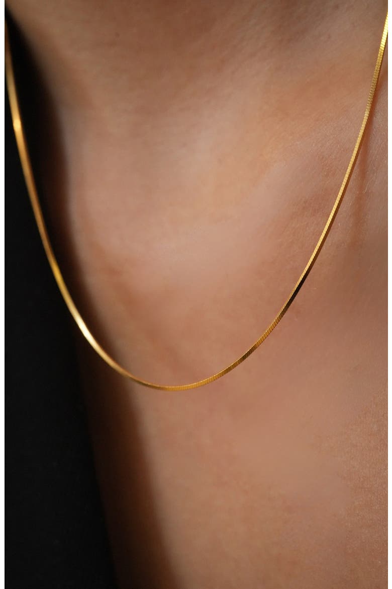 Snake Chain Necklace, Alternate, color, GOLD