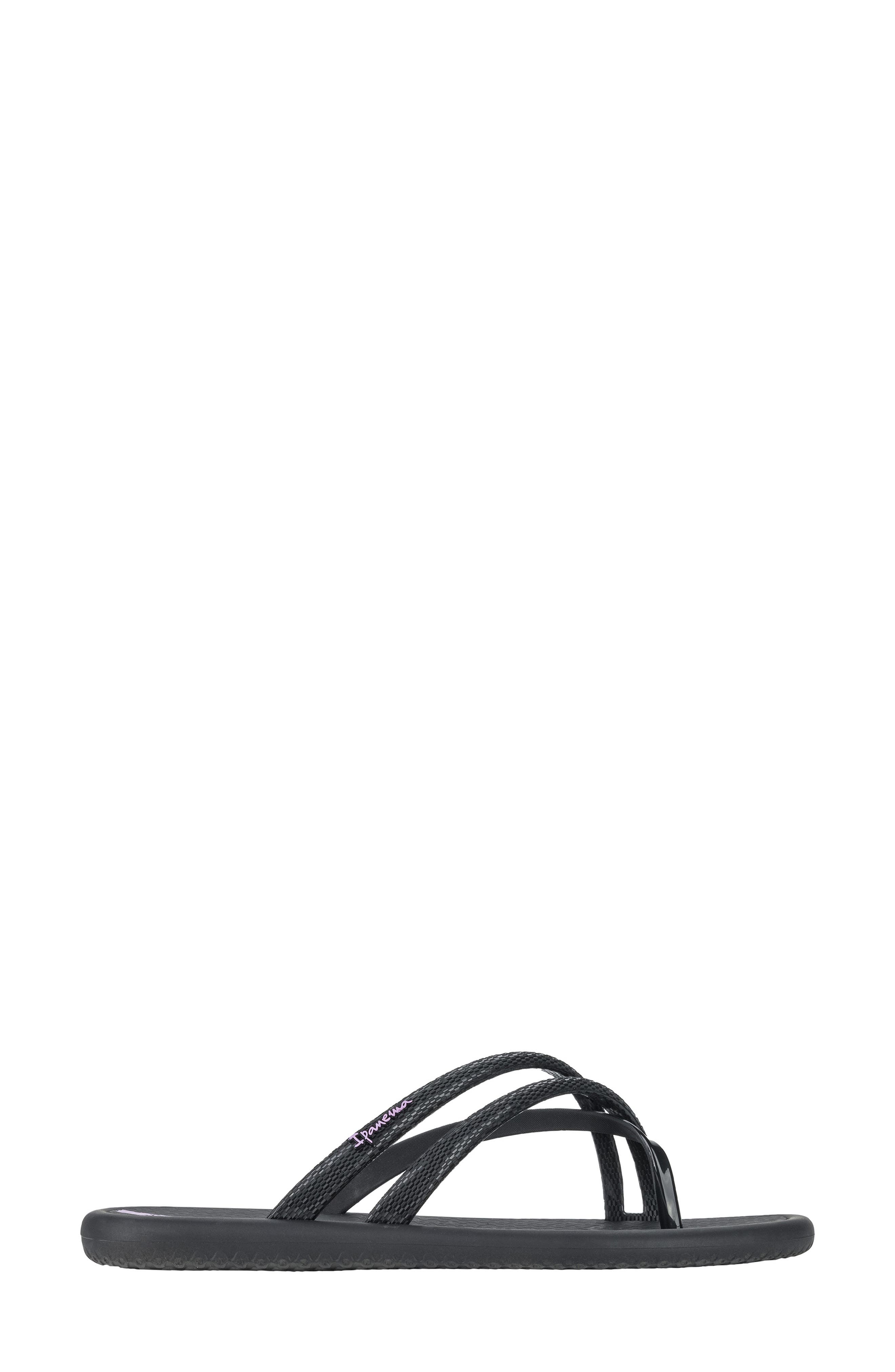 Ipanema Meu Sol Rasteira Textured Toe Loop Sandal, Alternate, color, 