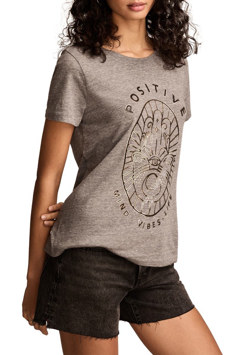 Lucky Brand Positive Hamsa Graphic Boyfriend T-Shirt, Alternate, color, 