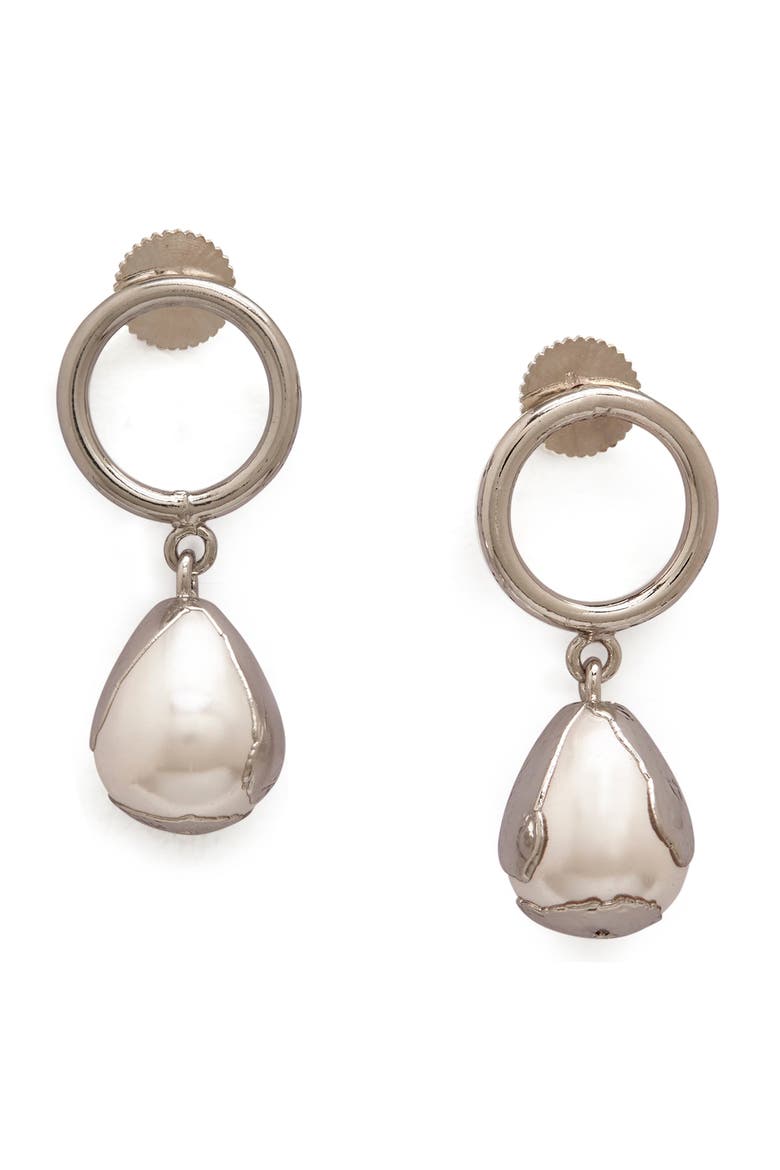 LULUDROP EARRINGS, Main, color, White Rhodium Plated
