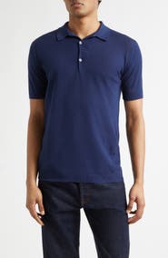 John Smedley Roth Solid Sweater Polo