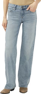 Silver Jeans Co. Elyse Baggy Straight Leg Jeans