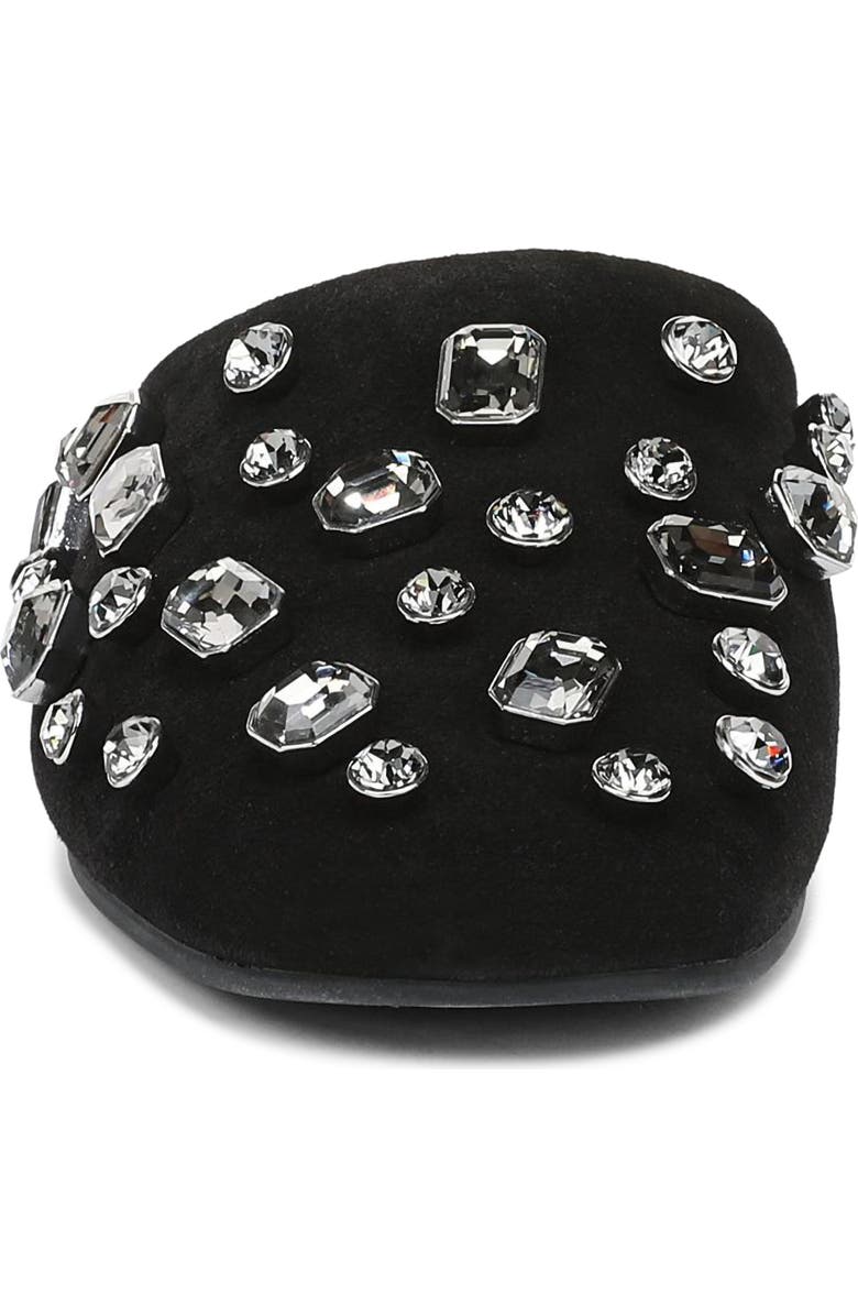 Veronica Beard Narcisa Crystal Embellished Mule, Alternate, color, Black