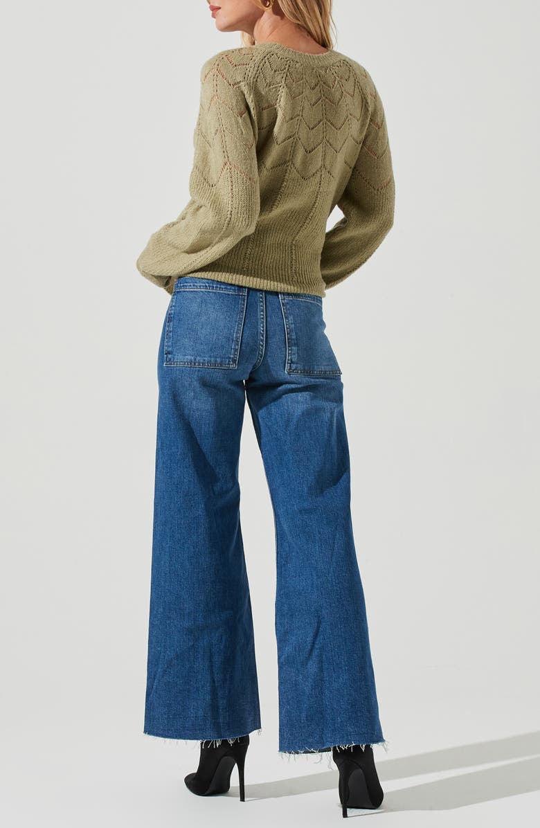 ASTR the Label Pointelle Sweater, Alternate, color, 