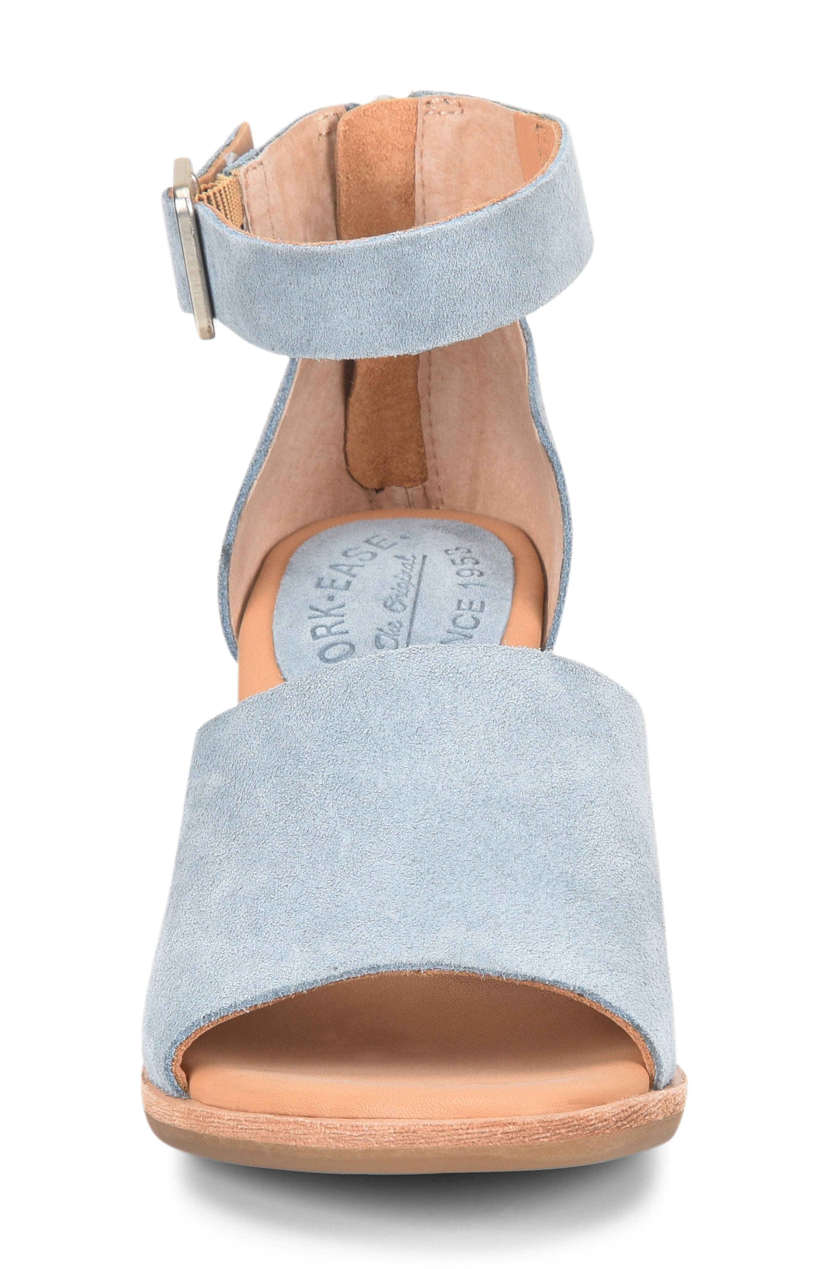 Gazania Sandal, Alternate, color, BLUE SUEDE