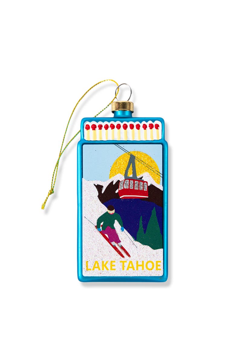 Furbish Matchbook Ornament - Lake Tahoe, Main, color, Blue