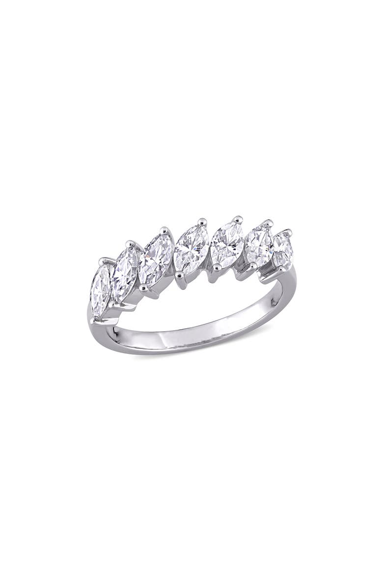 Marquise Cut Lab Created Moissanite Ring, Main, color, WHITE