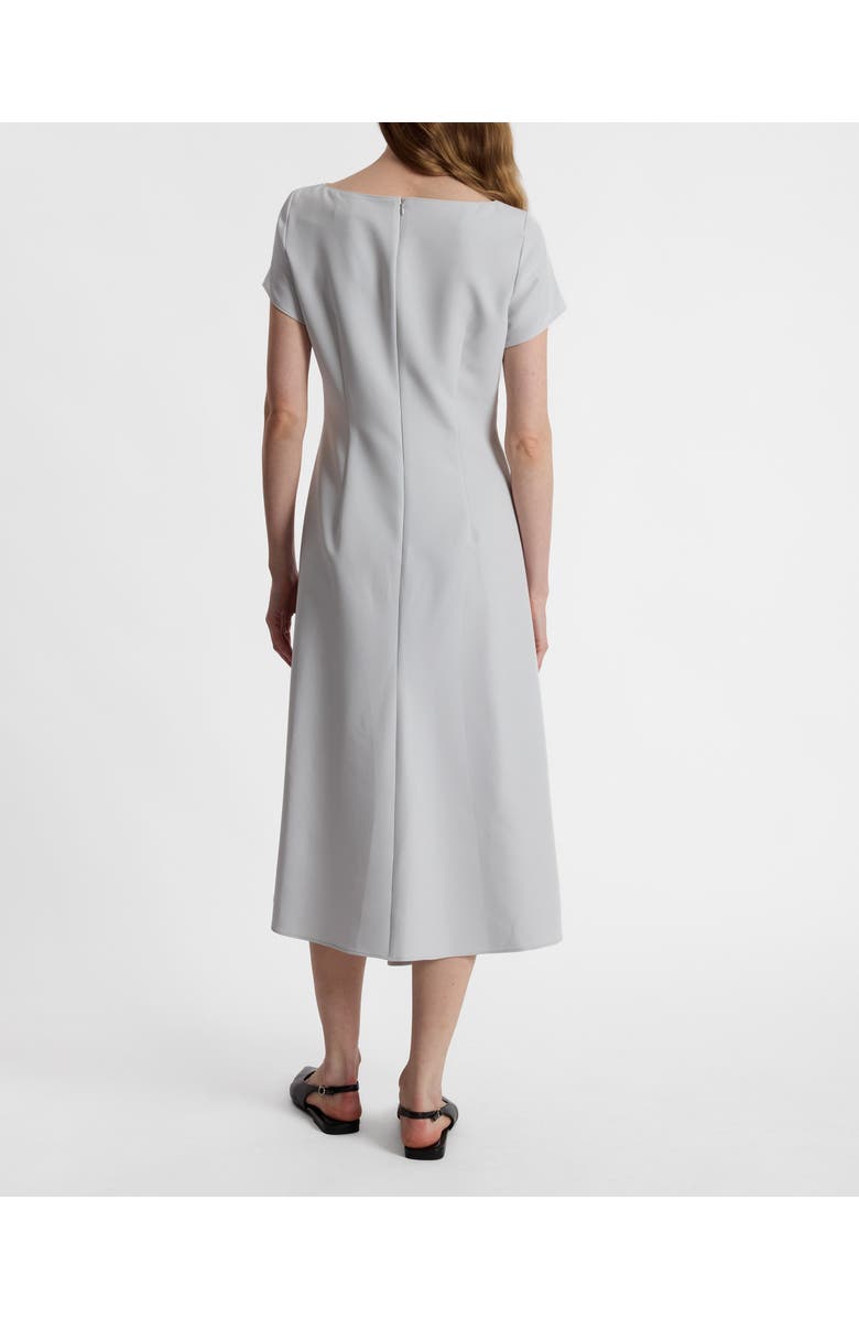 Santorelli Orba Short Sleeve Midi Dress in Soft Stretch Crepe, Alternate, color, 