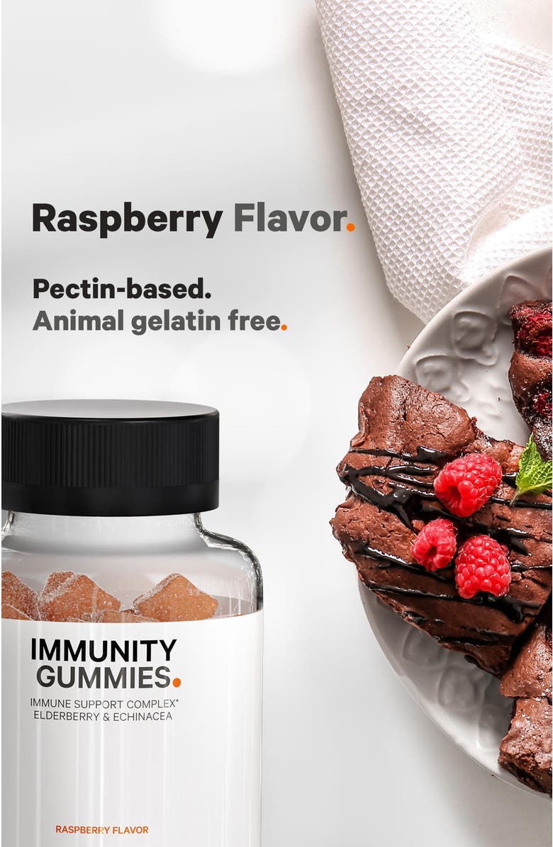 Codeage Immunity Gummies + Vitamin C Vegan Supplement, Alternate, color, White